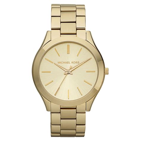 michael kors women's mk3179 runway gold-tone stainless steel watch 1|Michael Kors gold tone watch.